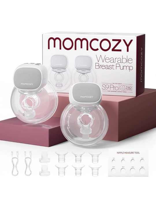 Молокоотсос носимый Momcozy S9 Pro, двойной, 24 мм, 2 шт, беспроводной