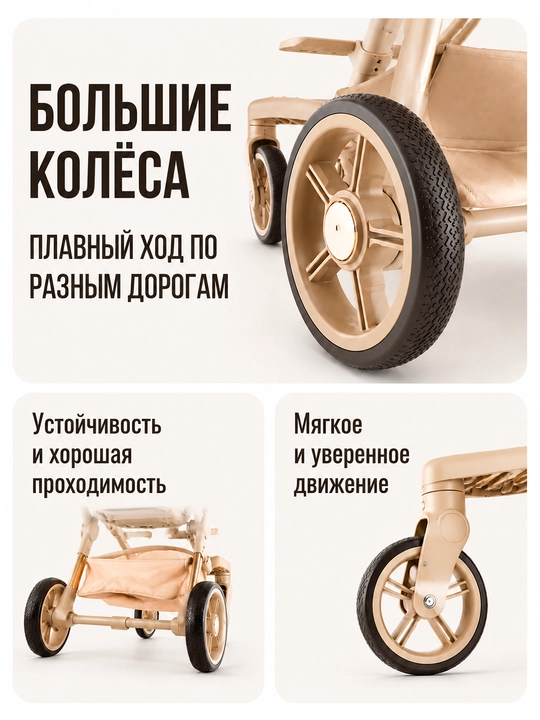 Детская коляска, складная, вращающаяся на 360, для путешествий