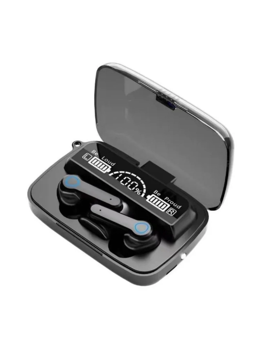Mikrofonli simsiz quloqchinlar, Bluetooth, USB Type-C, qora, mat qora