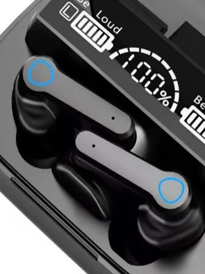 Mikrofonli simsiz quloqchinlar, Bluetooth, USB Type-C, qora, mat qora