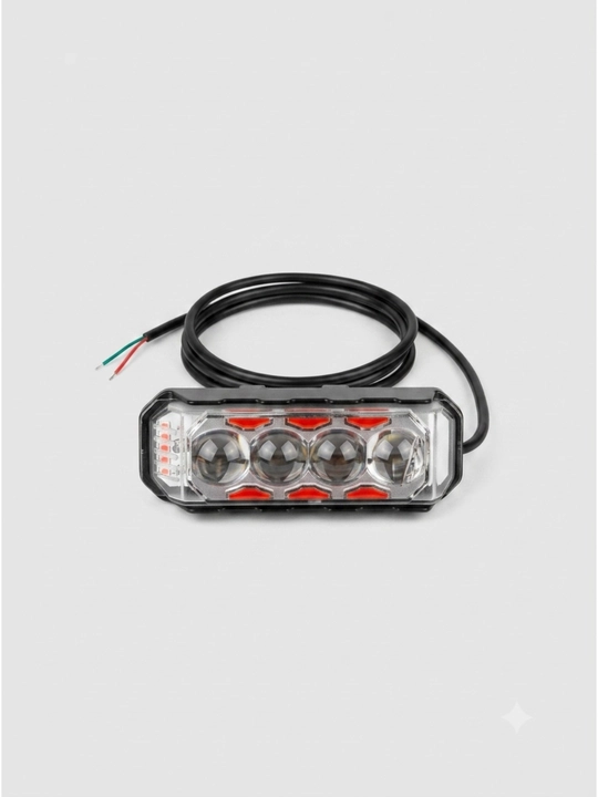 LED фара для мотоцикла и скутера 4 LED, 12V, 16W, IP67, яркий свет