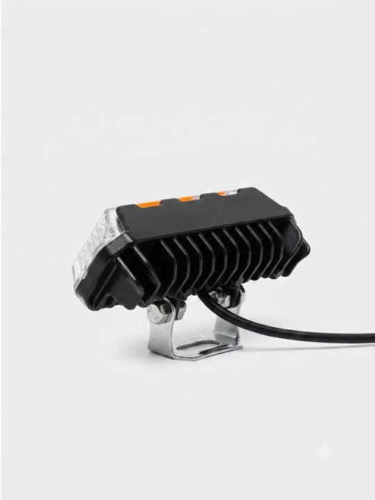 LED фара для мотоцикла и скутера 4 LED, 12V, 16W, IP67, яркий свет