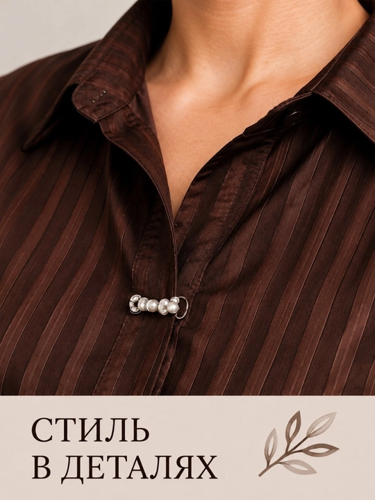Ayollar bluzkasi katta o‘lcham XL–4XL (50–56), XB + shoyi, Erkin bichimdagi bluzka