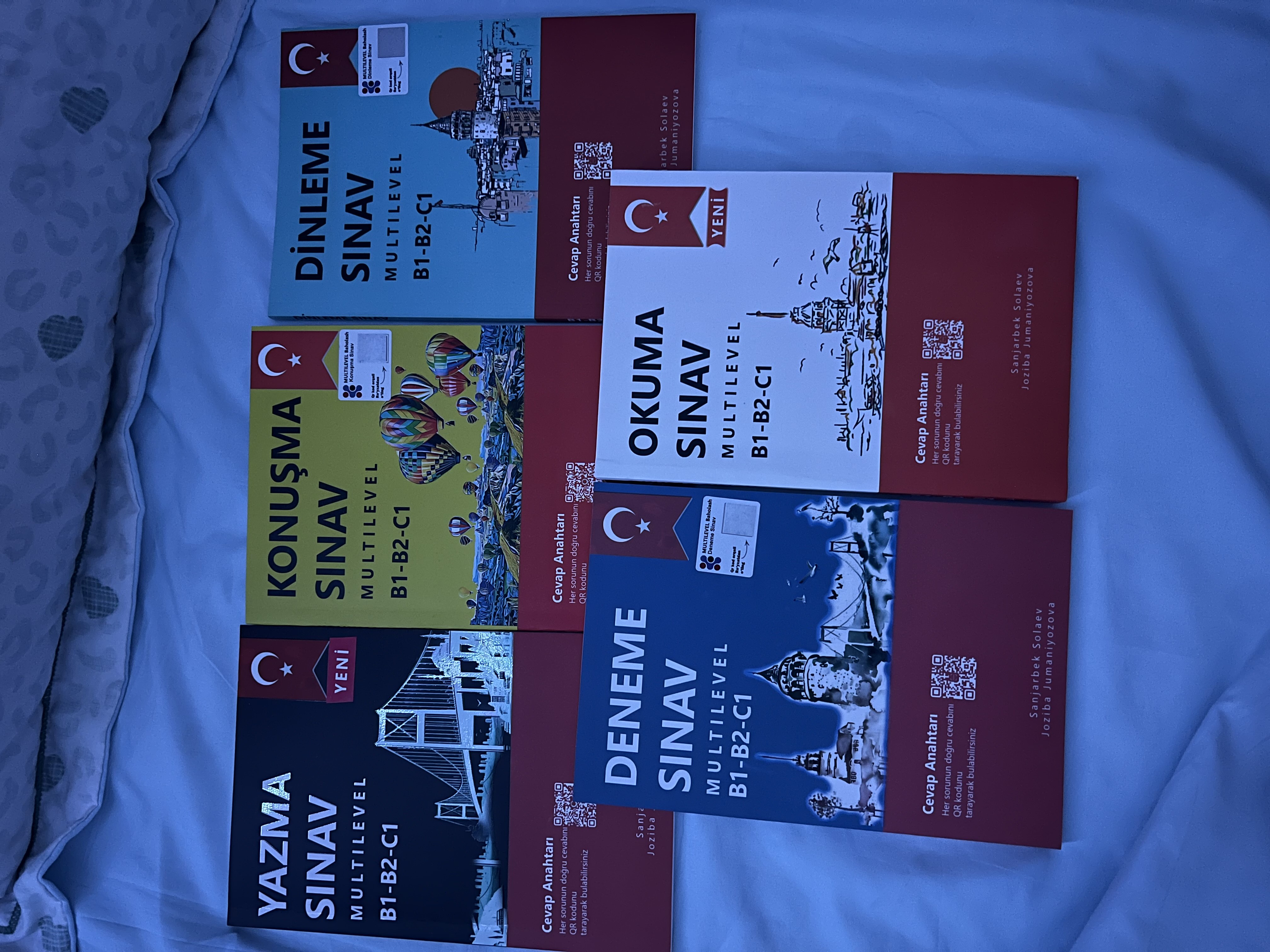 CEFR B1, B2, C1 uchun turk tilidagi Sinav Multilevel, Dinleme, Okuma, Yazma, Konusma kitob