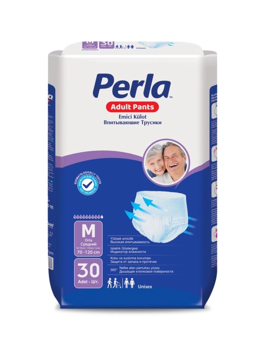 Подгузники-трусы для взрослых PERLA PANTS ECO HASTA BEZI Medium №2, 30 шт - 