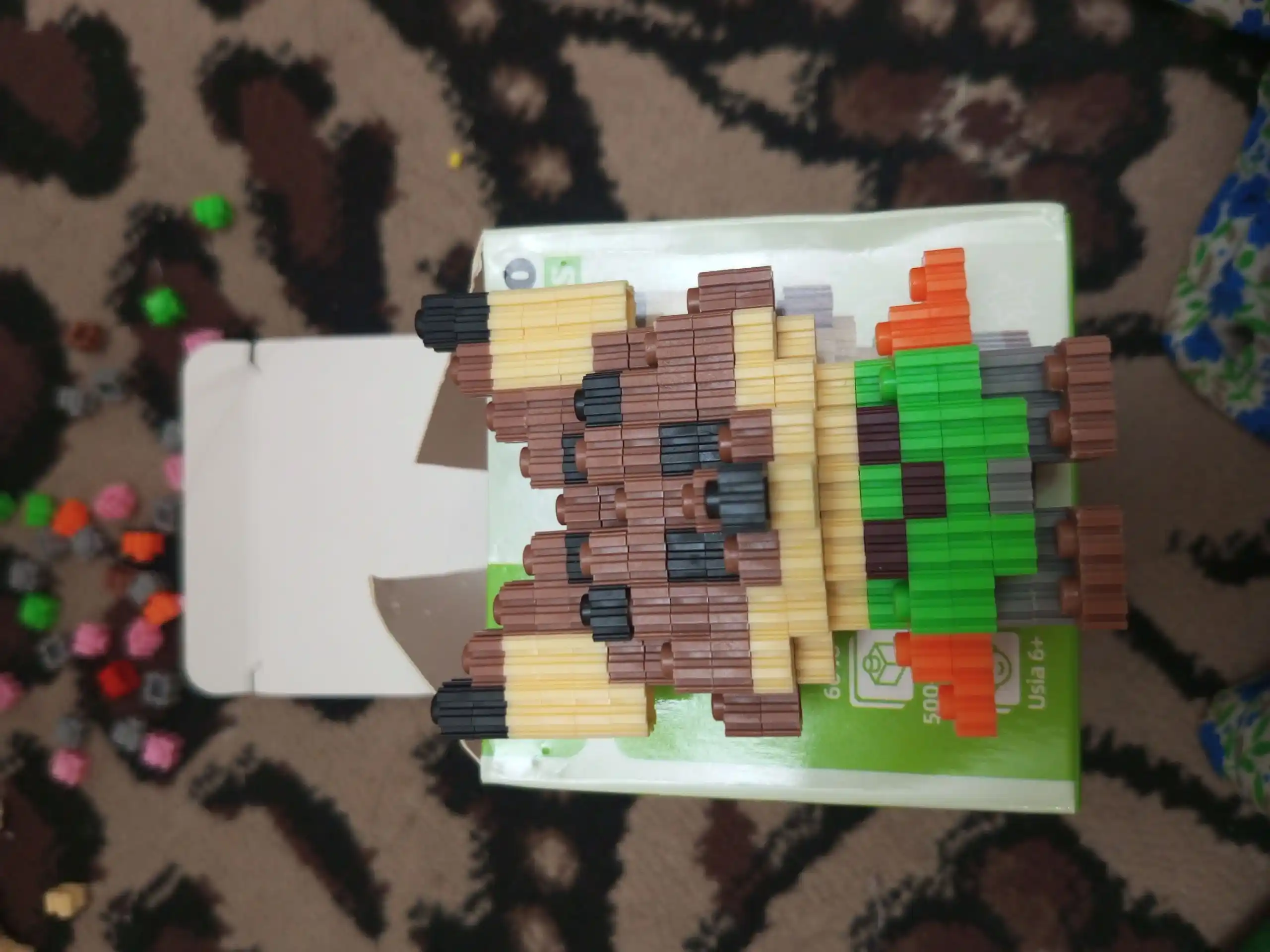 3D Lego konstruktor, bolalar va kattalar uchun jumboq va boshqotirma, yorqin rangda, mini