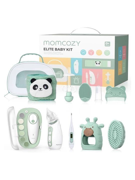 Momcozy Elite Baby Kit CK019 chaqaloqlar uchun sovg‘a to‘plami, 10+ buyum