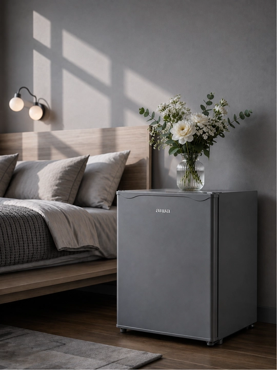 Aiwa mini xolodilnik, 46 L hajmli ixcham sovutgich, uy va ofis uchun - 