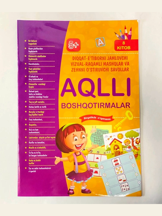 Aqlli boshqotirmalar 8-kitob (5+) - 