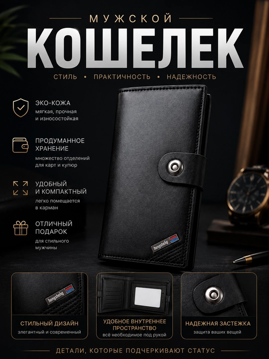 Кошелек, подарок для мужчин, кошельки, аксессуары для мужчин - 