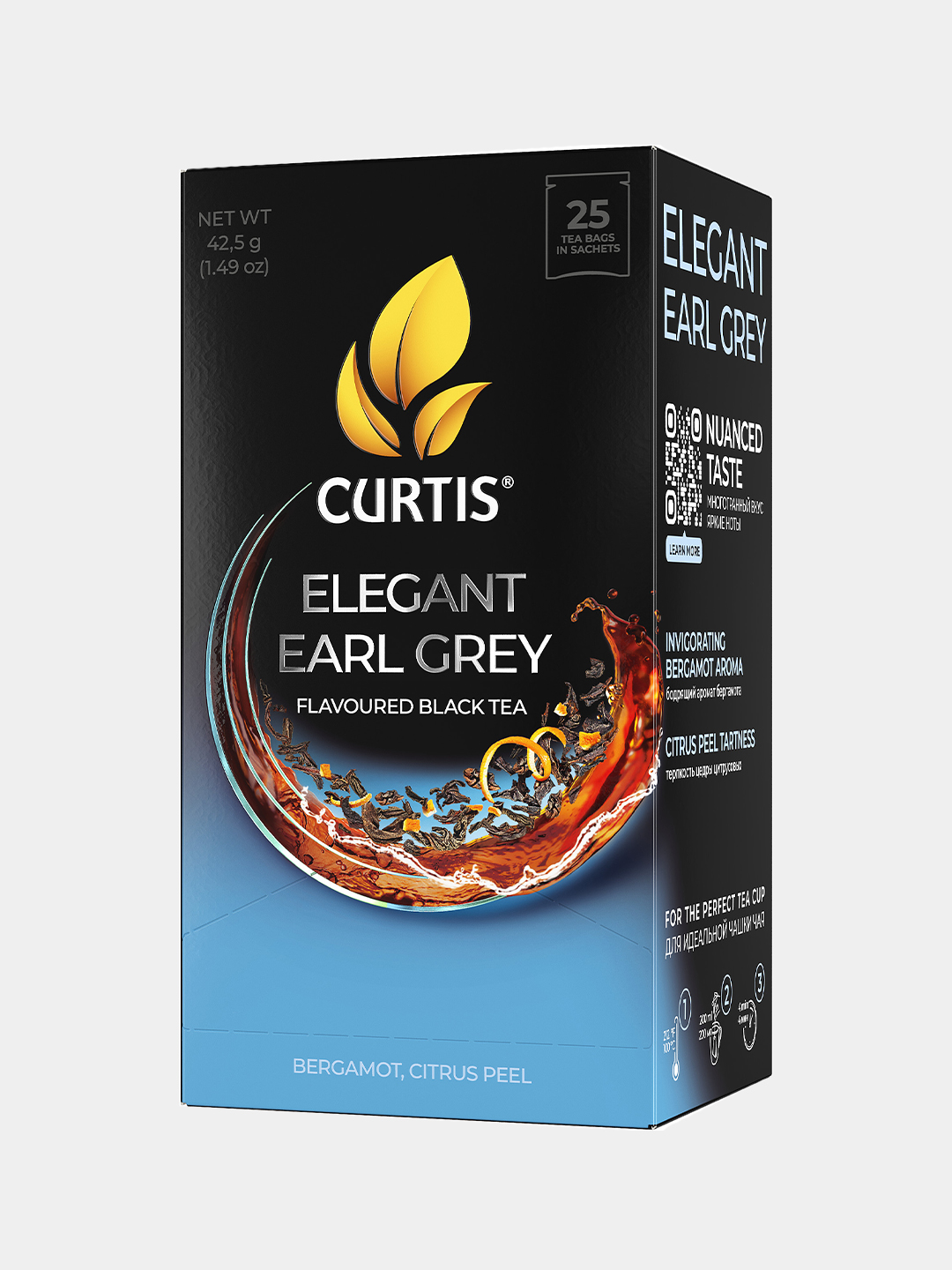 Qora choy Curtis "Elegant Earl Grey", 25 ta paketcha