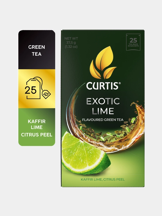 Ko‘k choy Curtis "Exotic Lime", 25 ta paketcha - 