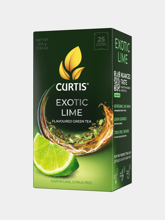 Ko‘k choy Curtis "Exotic Lime", 25 ta paketcha