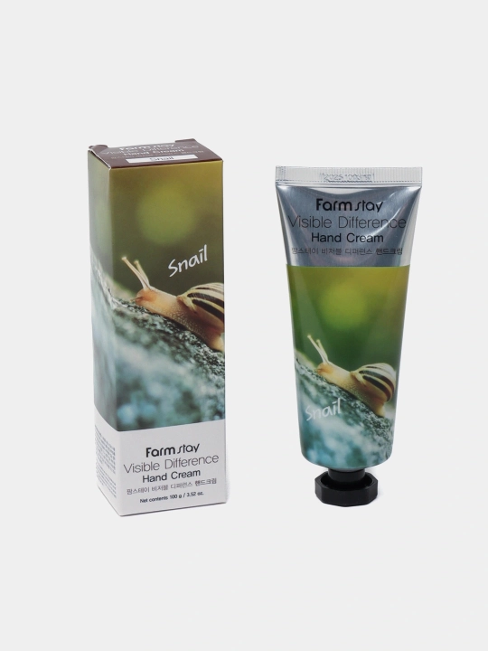 Farm Stay Visible Difference Hand Cream Snail qo'l uchun namlovchi kremi - 