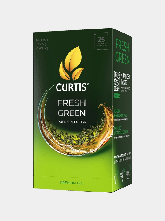 Ko‘k choy Curtis "Fresh Green", 25 ta paketcha