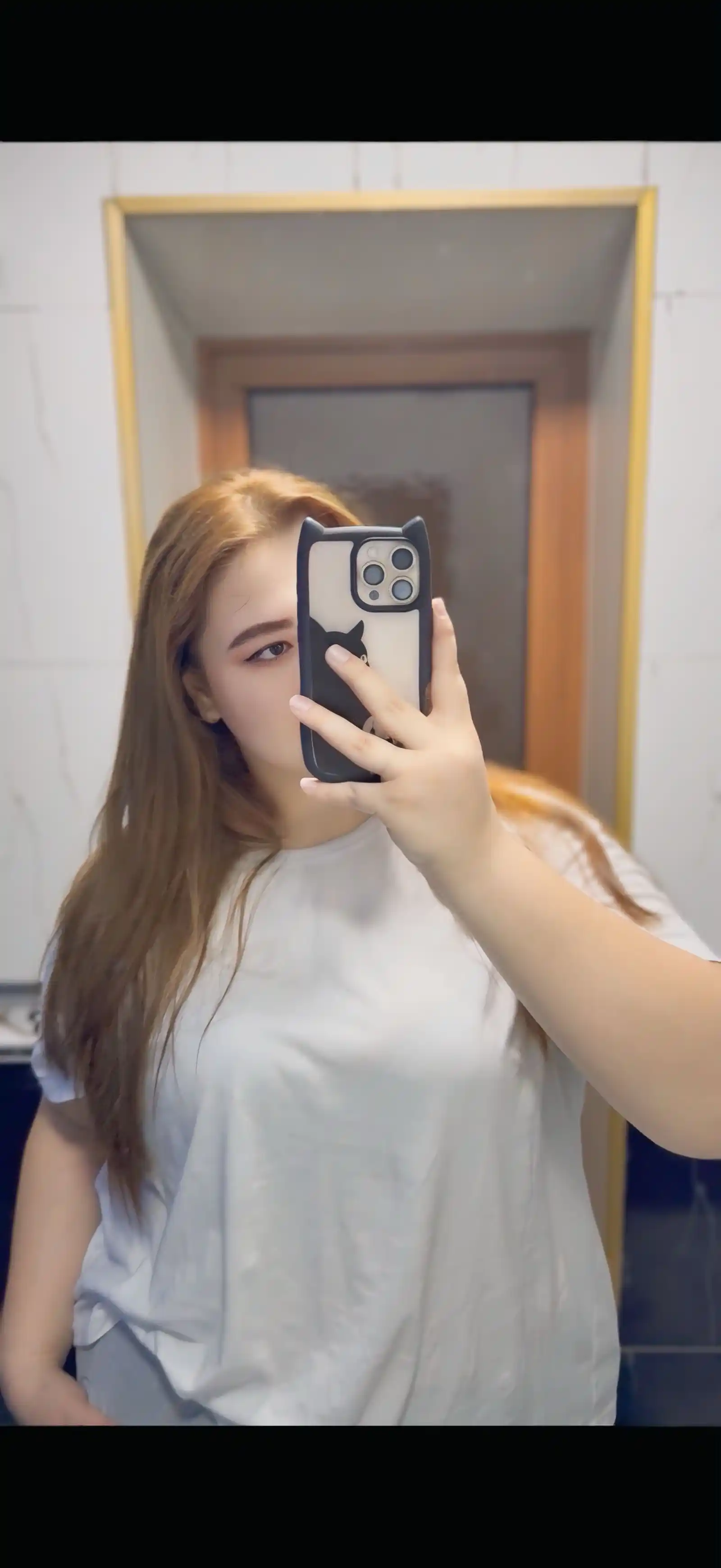 3D принт чехол с кошачьими ушками для iPhone 11, 12, 13, 14, 15, 16, 17, PRO MAX