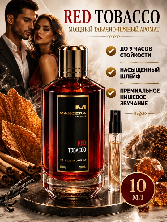 Духи Red Tobacco Mancera для мужчин и женщин, пробники - 