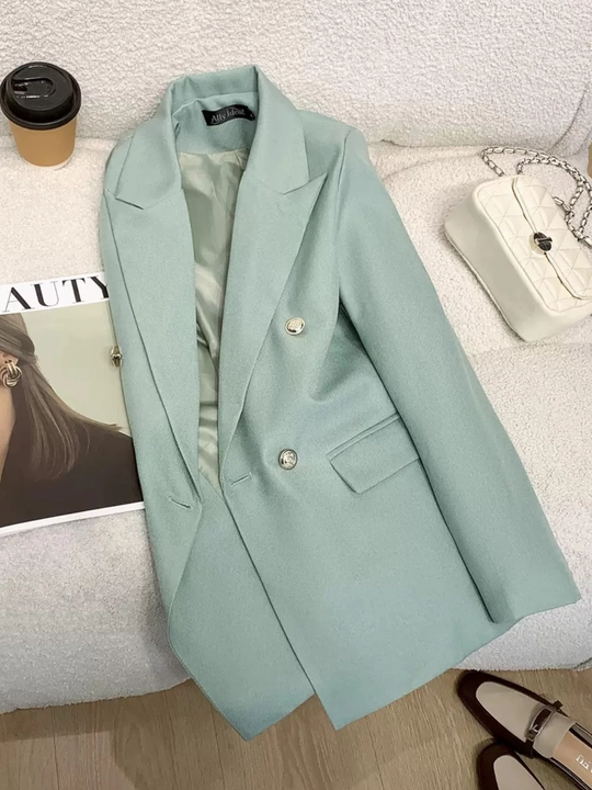 Ayollar uchun klassik pidjak, oversize blezer - 