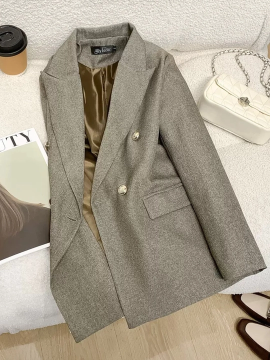 Ayollar uchun klassik pidjak, oversize blezer - 