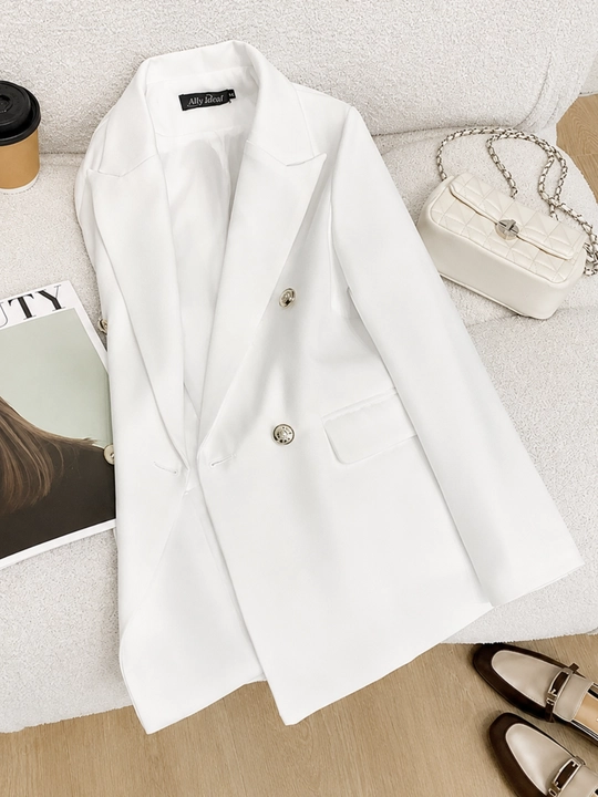 Ayollar uchun klassik pidjak, oversize blezer - 