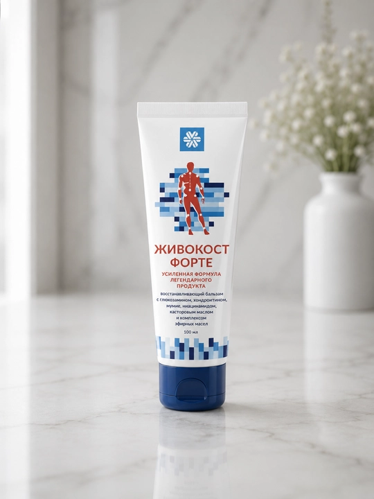 Jivokost Forte tiklovchi balzam, glyukozamin va xondroitin bilan, 100 ml - 