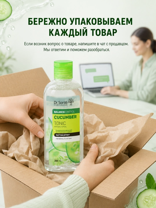 Dr. Sante тоник Cucumber, антибактериальный, 200 мл