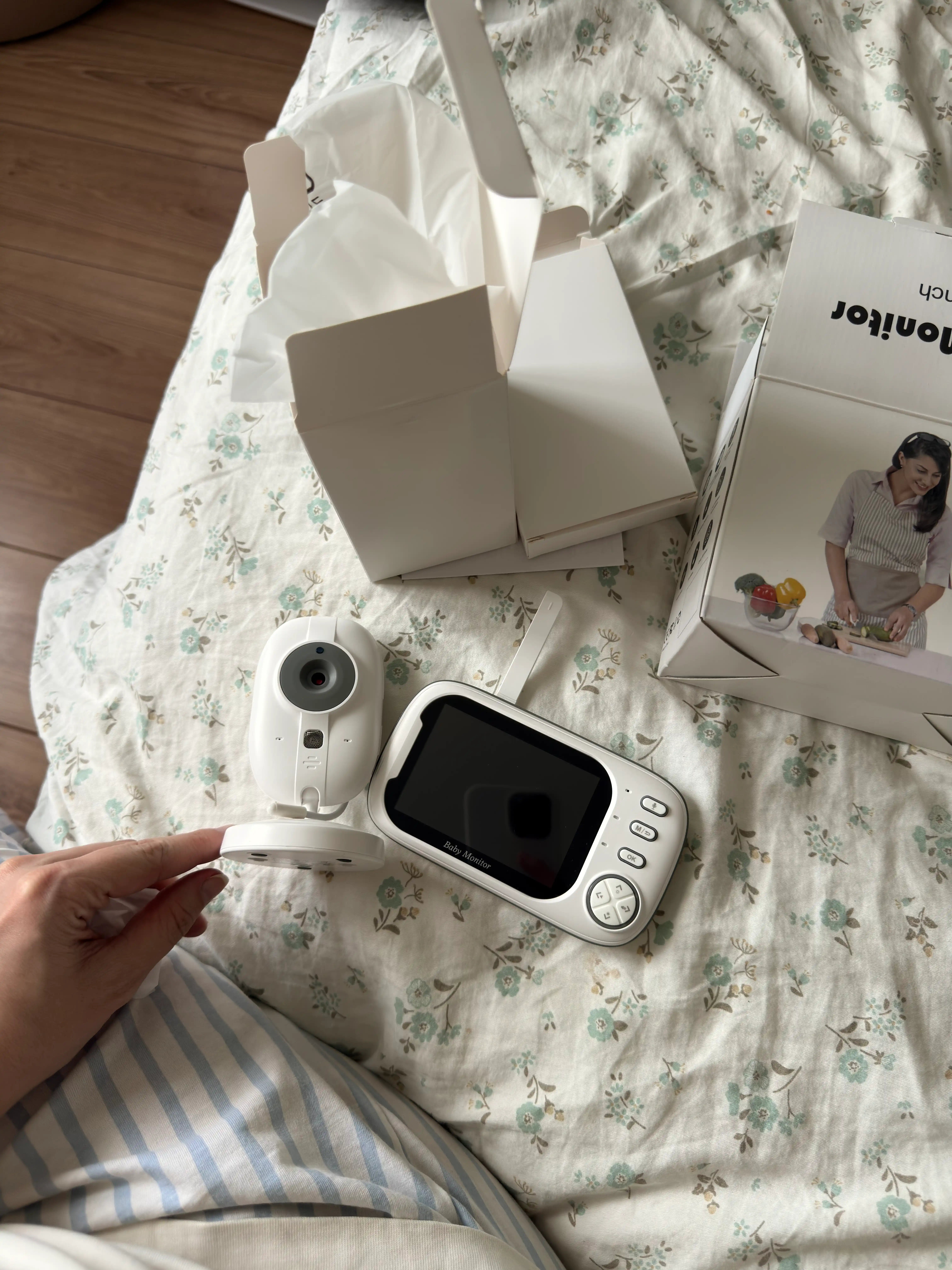 Monitorli simsiz video enaga, tungi ko‘rish kamerasi, ovoz bilan