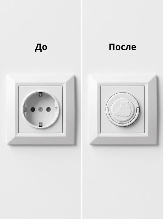 Заглушки для розеток «Мишки», 3 шт в комплекте — безопасный дом для вашего малыша