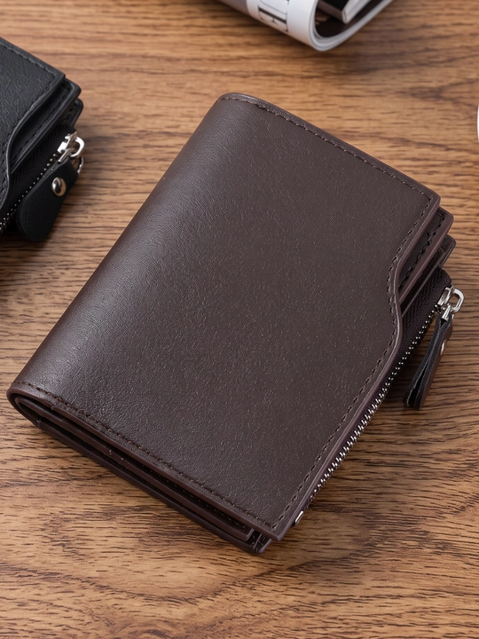 Erkaklar hamyoni, portmone, eko charm, 8 ta karta bo‘limi, 12×10 sm