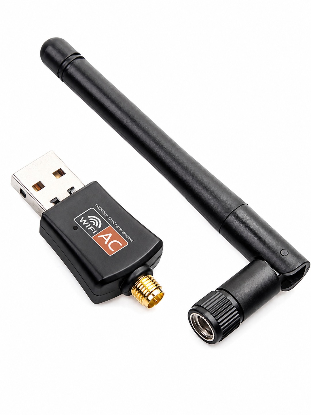 USB Wi-Fi адаптер 600 Мбит/с, 2.4/5 ГГц, двухдиапазонный, RTL8811CU, с антенной