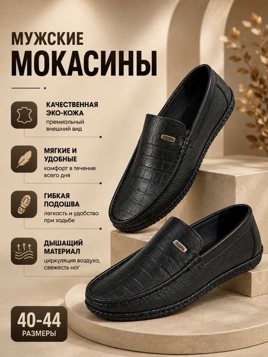 Erkaklar mokasinlari, klassik tufli, kundalik, kuz mavsumi uchun mos oyoq kiyim 40-44