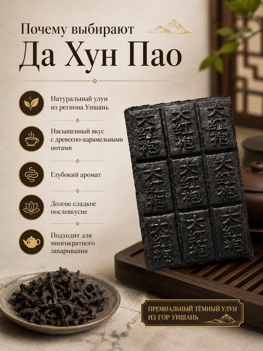 Китайский чай улун — Да Хун Пао, 100 г