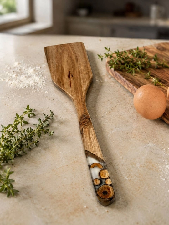 Деревянная кухонная лопатка для жарки, для приготовления