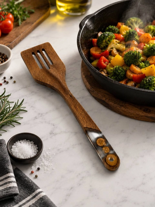 Деревянная кухонная лопатка для жарки, для приготовления