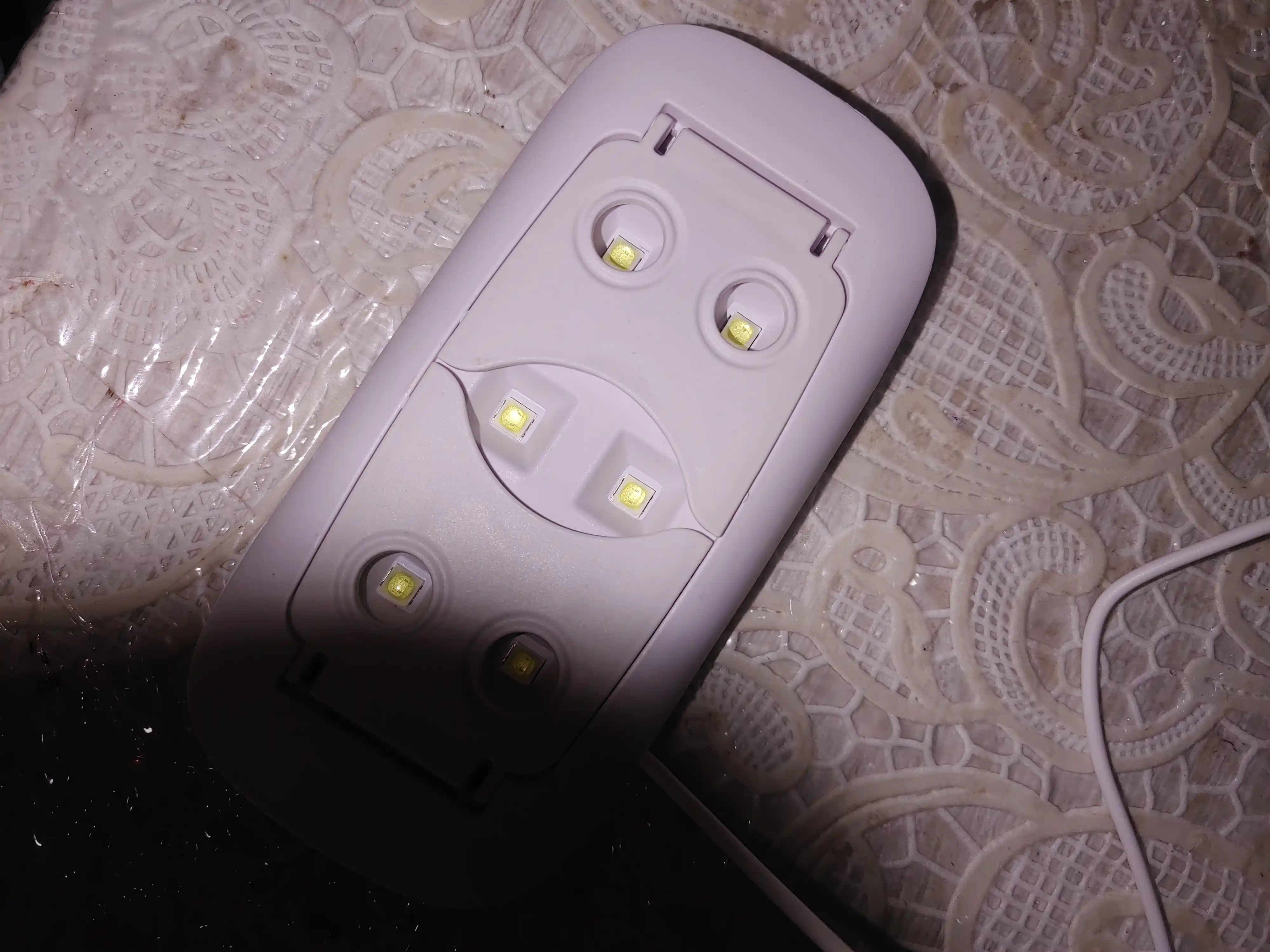Мини UV LED лампа для маникюра, сушка гель-лака, 2 цвета