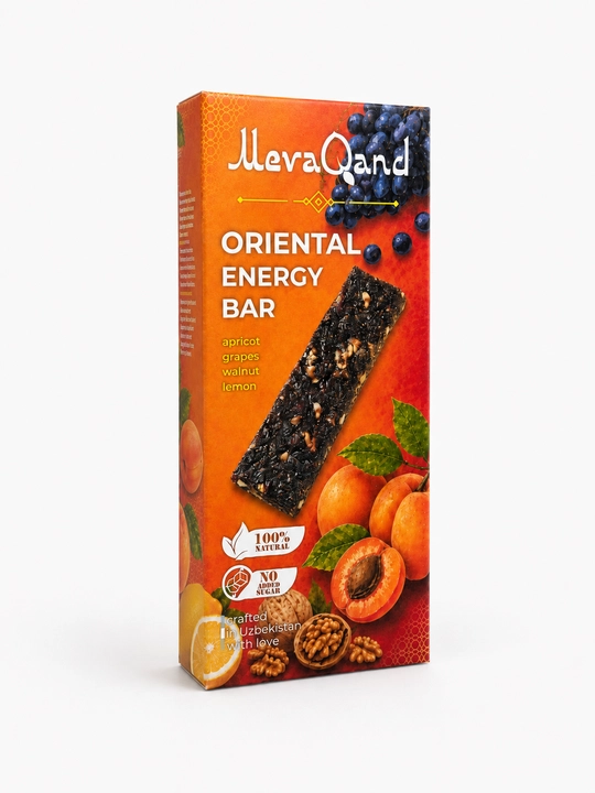 Батончик MevaQand Oriental Energy Bar из сухофруктов, 40 г (14 шт.)