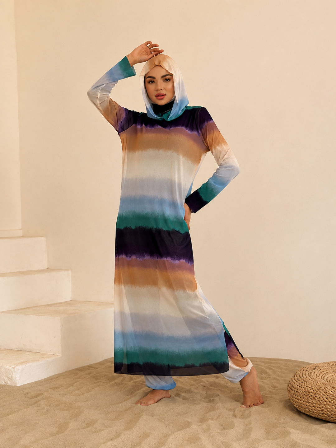 Ayollar burkini, yopiq cho‘milish kiyimi, musulmoncha cho‘milish kiyimi - 