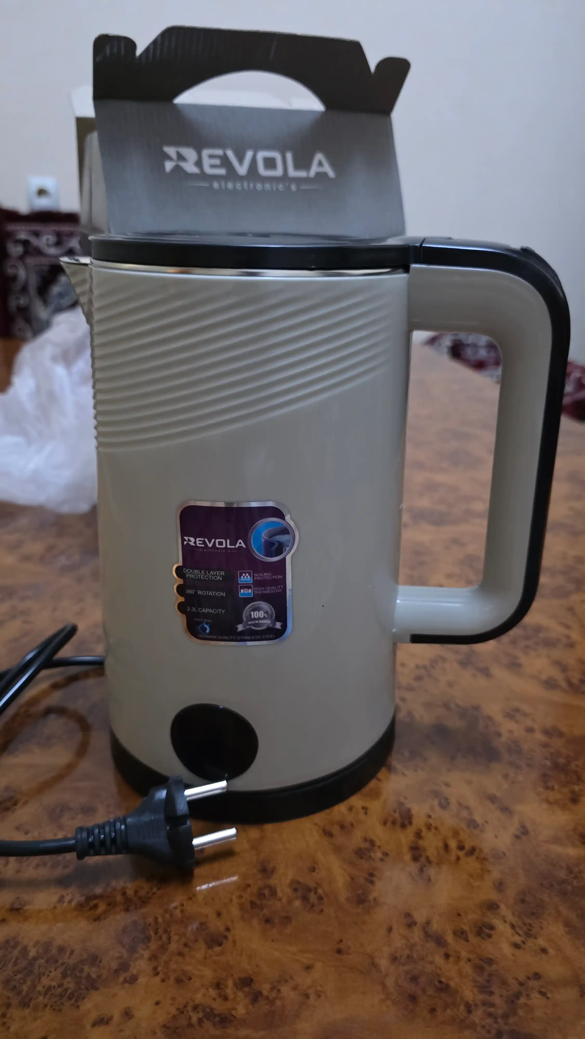 Revola Elektr choynak, 2,5 litrli, choy damlash uchun elektr choynak, 1500 Vt tefal