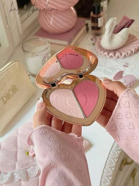 Румяна для лица Charlotte Tilbury Heart of Glass Airbrush, двойная палетка 