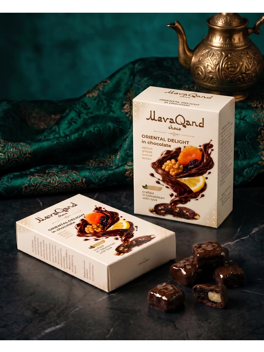 Конфеты MevaQand Choco из сухофруктов в тёмном шоколаде, 100 г