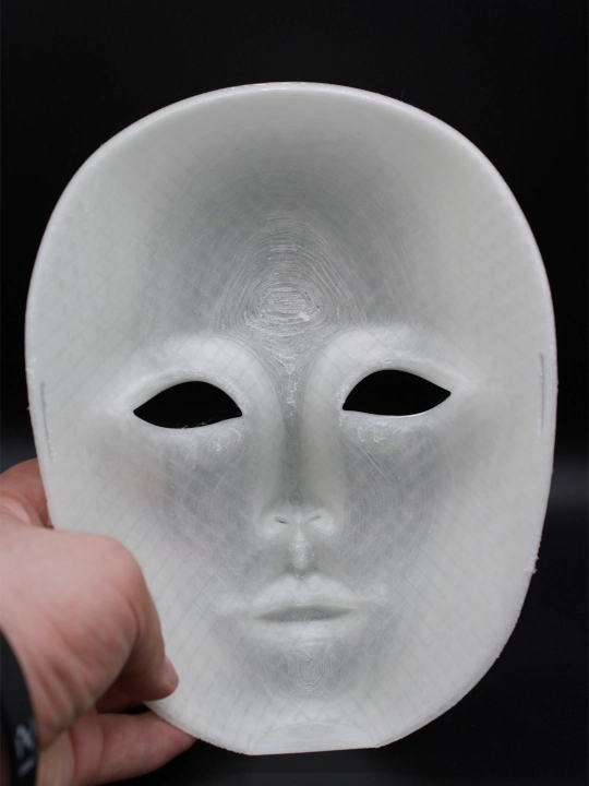 Маска светящаяся в темноте 3D-печать. Фосфорная пластиковая маска на лицо Хеллоуин
