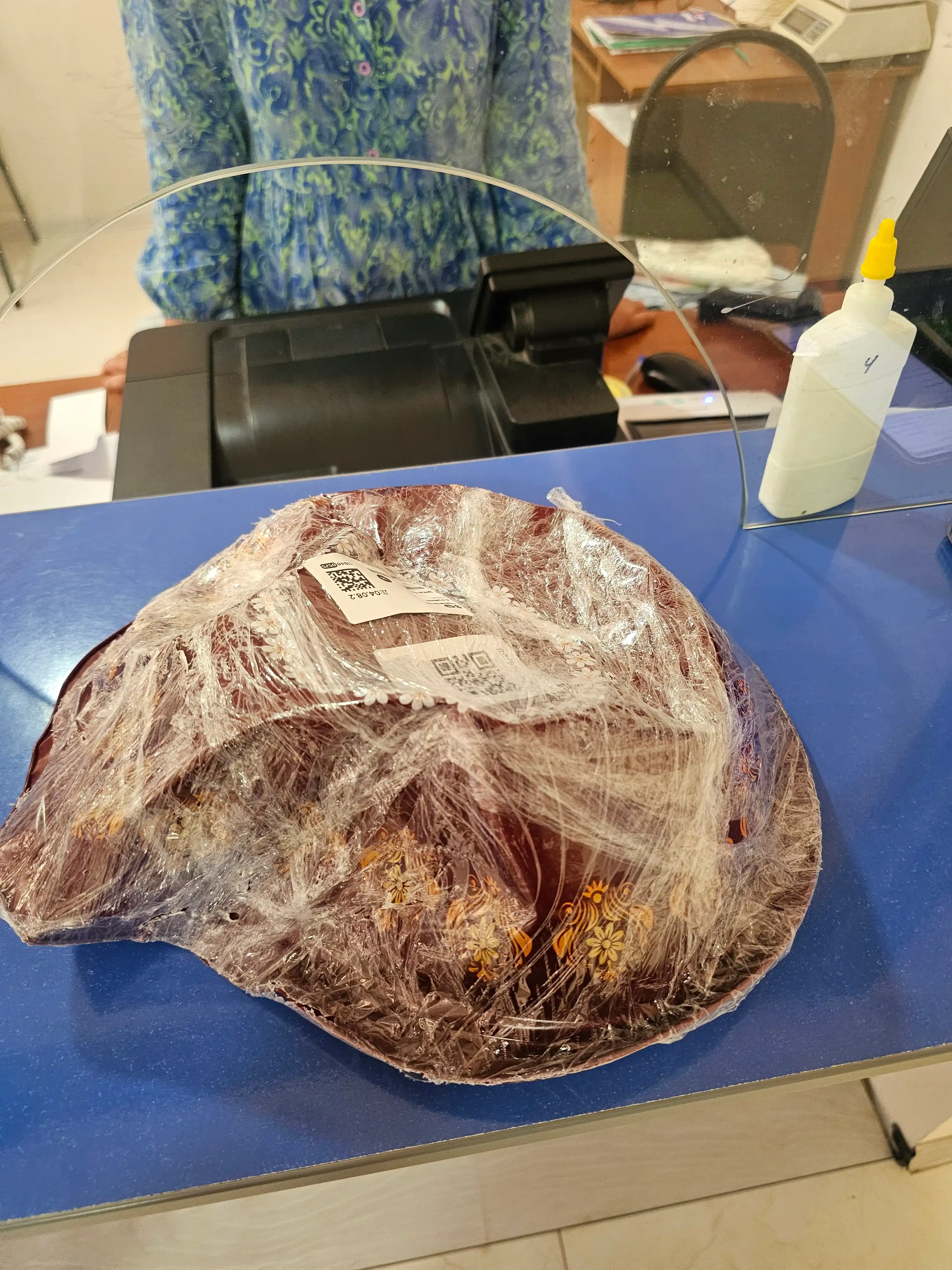 Qopqoqli sirlangan idish 3.5L - taomlarni tortish uchun dekorativ idish