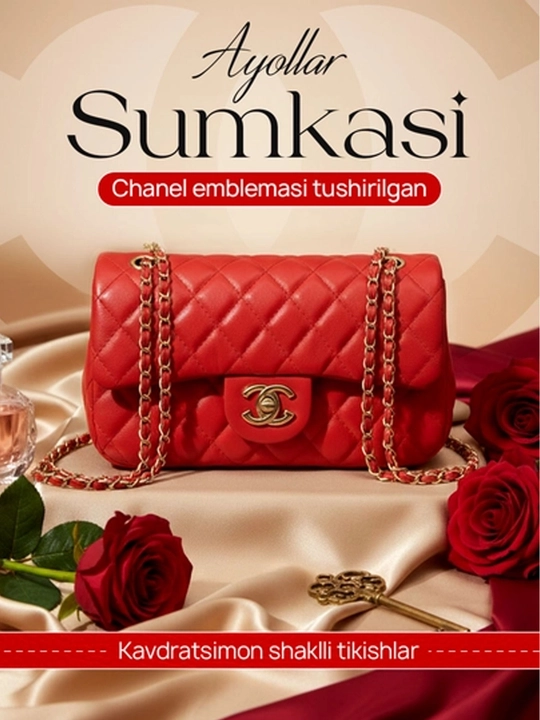 Сумка женская, через плечо, Chanel
