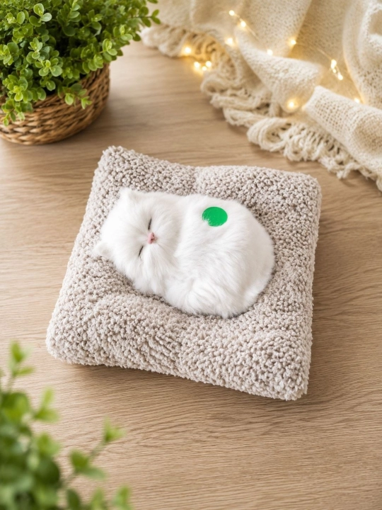 Мягкая игрушка в виде кота для авто и дома 20 × 16 см - 