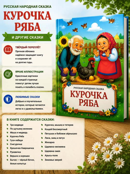 Kurochka Ryaba va boshqa ertaklar – rus xalq ertaklari to‘plami - 
