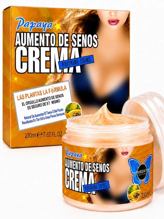 Крем для увеличения груди Papaya aumento de senos Crema, 230 мл