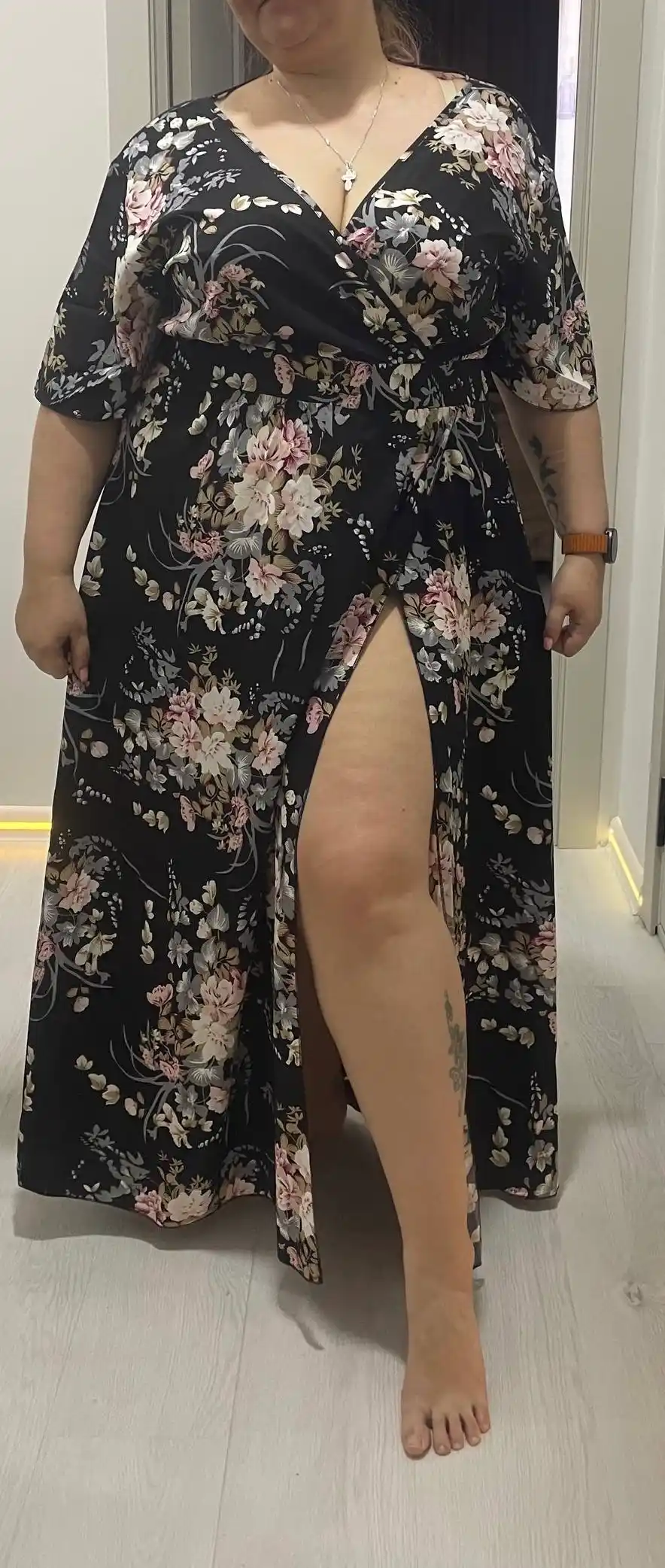 Платье женское, летнее, длинное, EllyFashion, 50-60 размер
