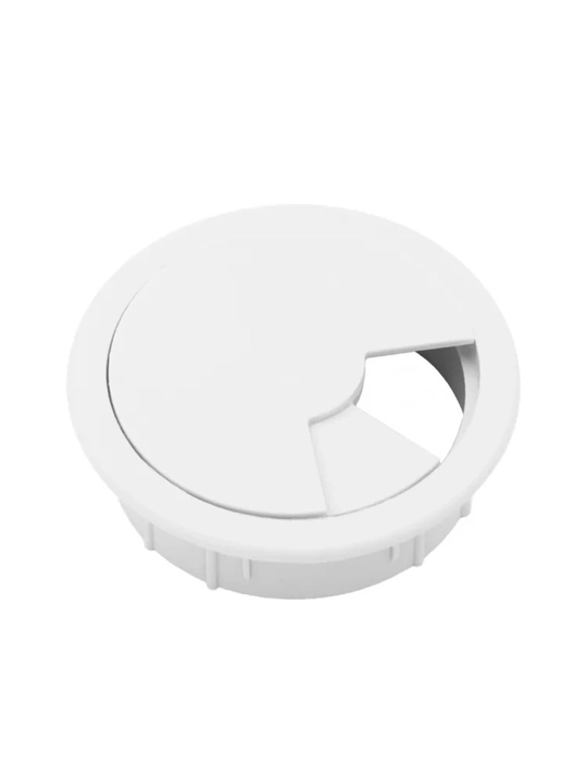 D.60 mm li kabel uchun plastik tiqin - mebel va simlarni tartibga solish uchun