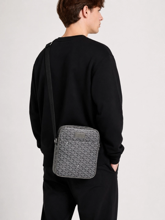 Мужская сумка через плечо, кросс-боди, в премиальном стиле Goyard