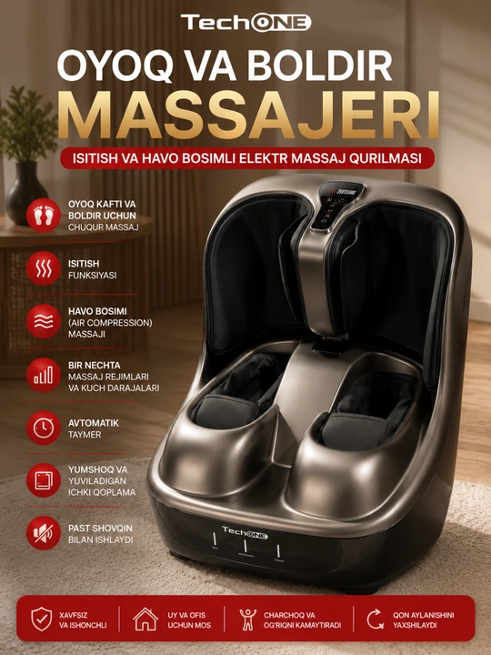 Smart Oyoq va Boldir Massajeri